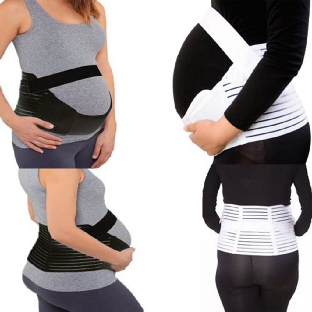 Schwangerschaft Gurt Schwarz Bandage Bauch&Rücken Stütz Gürtel Für Schwangere