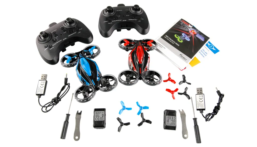 Drone de combat infrarouge Amewi pack de 2 quadricoptères antichoc