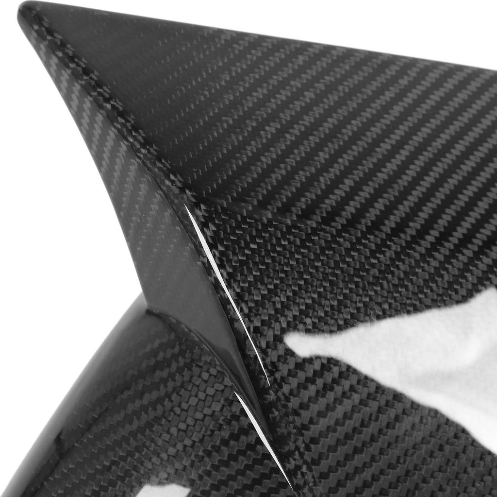 1 Paar Kohlefaser-Spiegelabdeckungen im Ochsenhorn-Stil, Ersatz für Seitenauto-Rückspiegel, für Alfa Romeo Stelvio 2017-2023