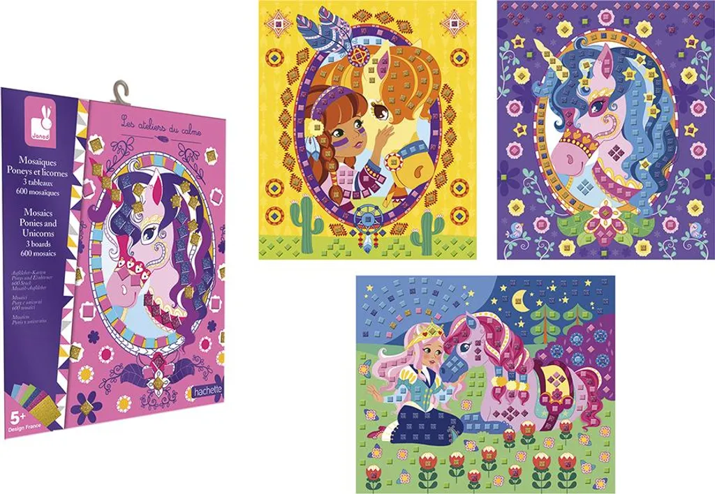 Activité manuelle Janod chevaux et licornes - Idée cadeau enfant