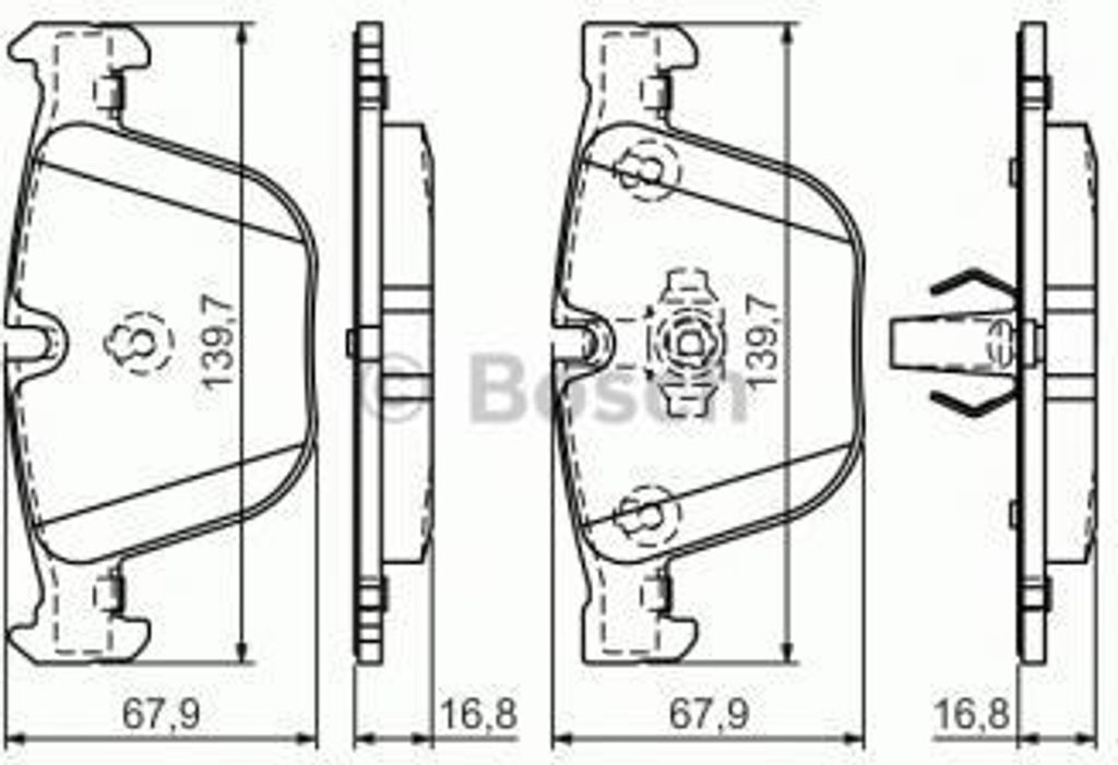 Bosch Bremsbelagsatz, Scheibenbremse 0 986 494 294