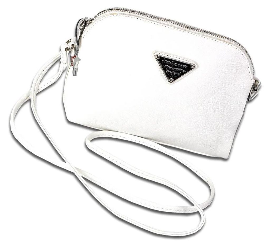 Jennifer Jones Damen Tasche Abendtasche Kunstleder weiß Produktbild 