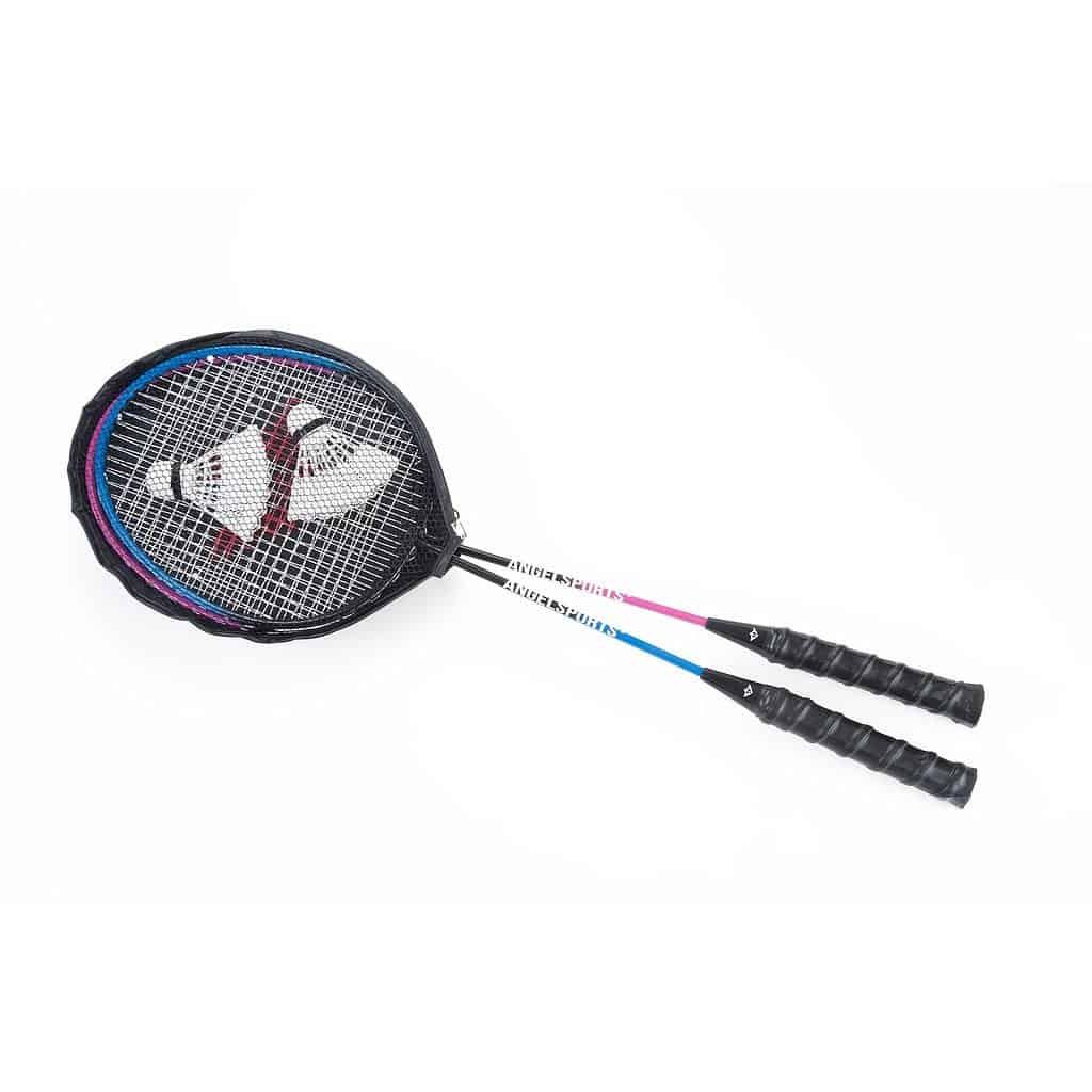 Angel Sports Badminton Set - 2 Schläger & Shuttles