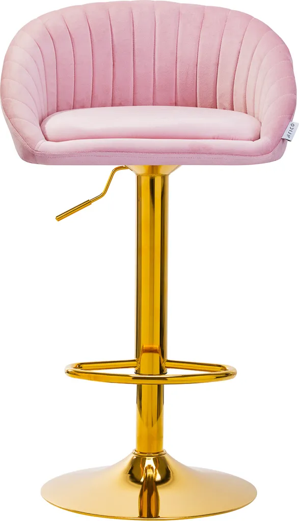 4Rico Bar Hocker Qs-B16G Rosa Velluto - 2