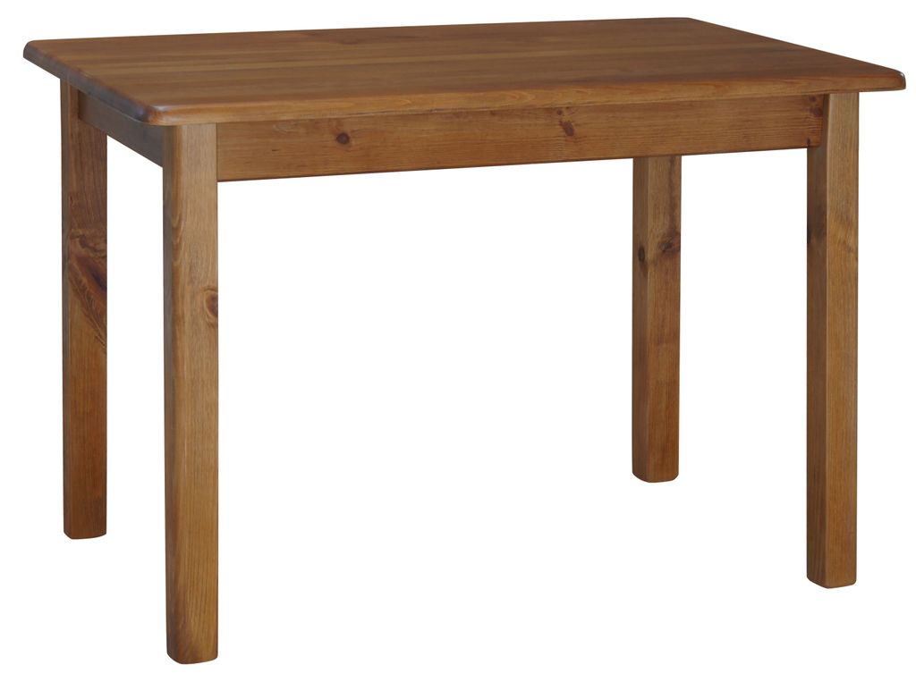 Tavolo in legno di pino massiccio nel colore rovere 130 x Immagine del prodotto 