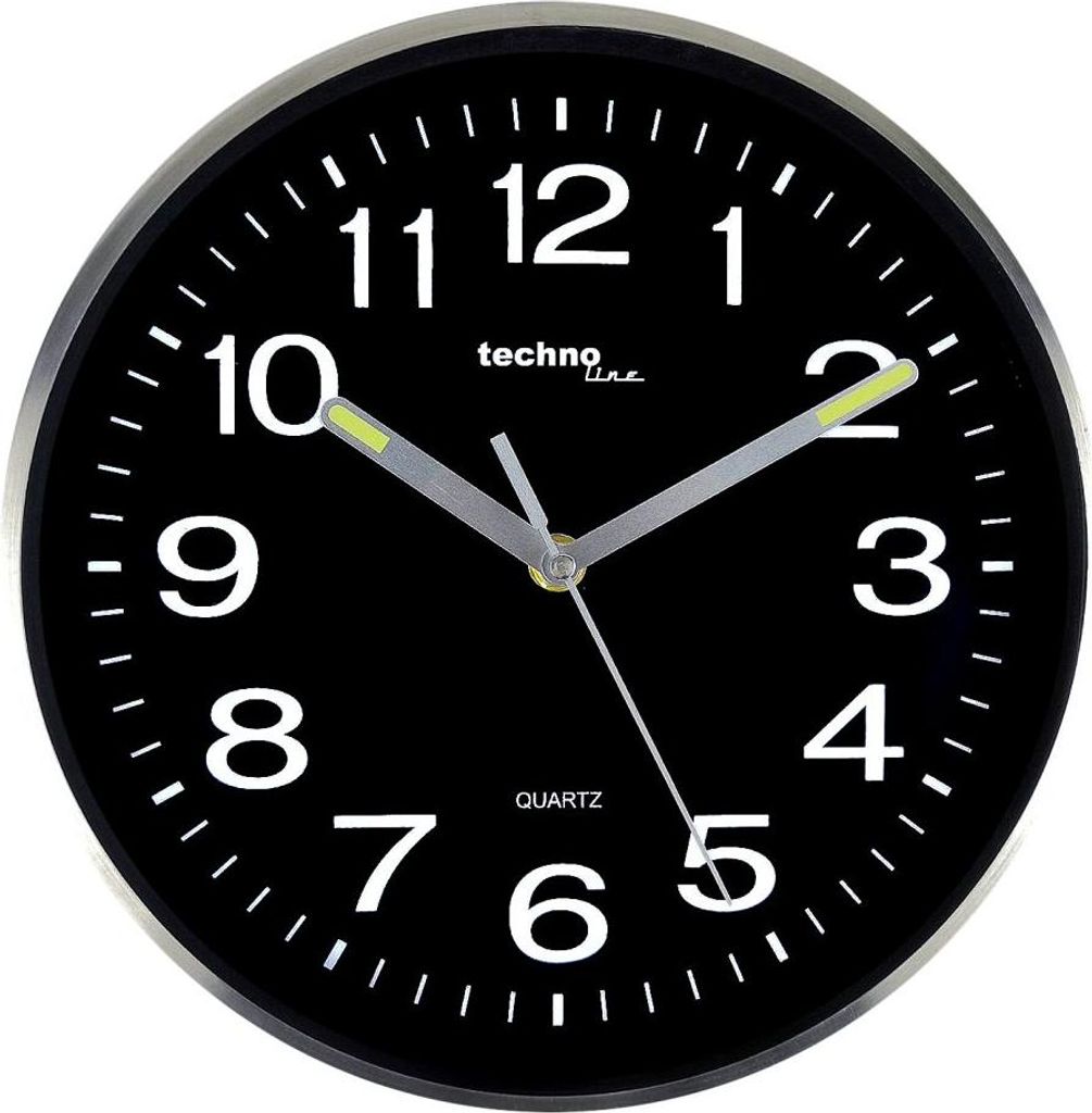 Technoline Quarzwanduhr WT7 620 schwarz