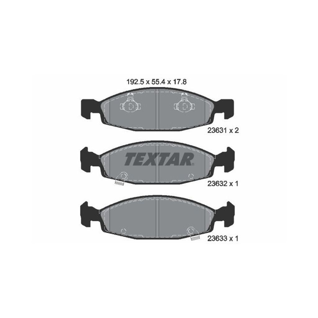 Textar Bremsbeläge vorne für Jeep Cherokee + Grand Cherokee II 2,7-4,7 + TD V8
