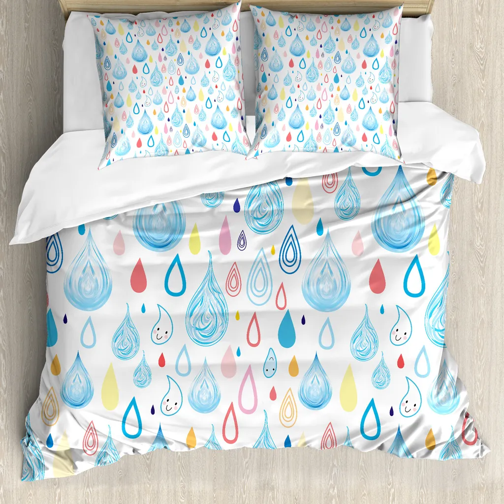 Set Copripiumino Matrimoniale Regen ABAKUHAUS 155x220 Multicolore