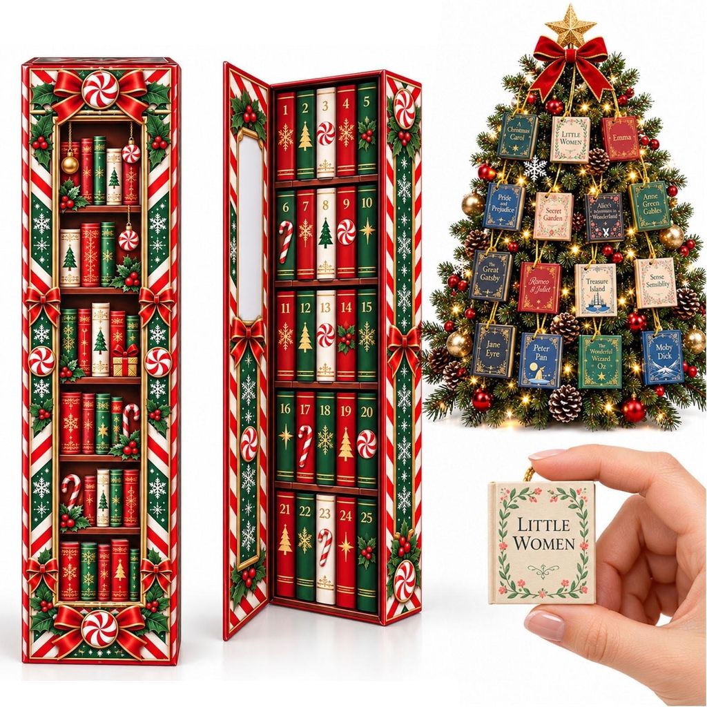 Mini Boeken Adventskalender 2026 voor 24 Boekenliefhebbers Productafbeelding 