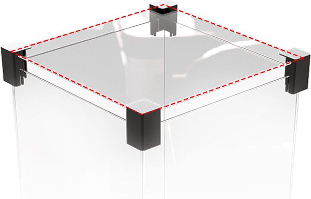 Glas für Gasheizung PATIO MINI - nach oben