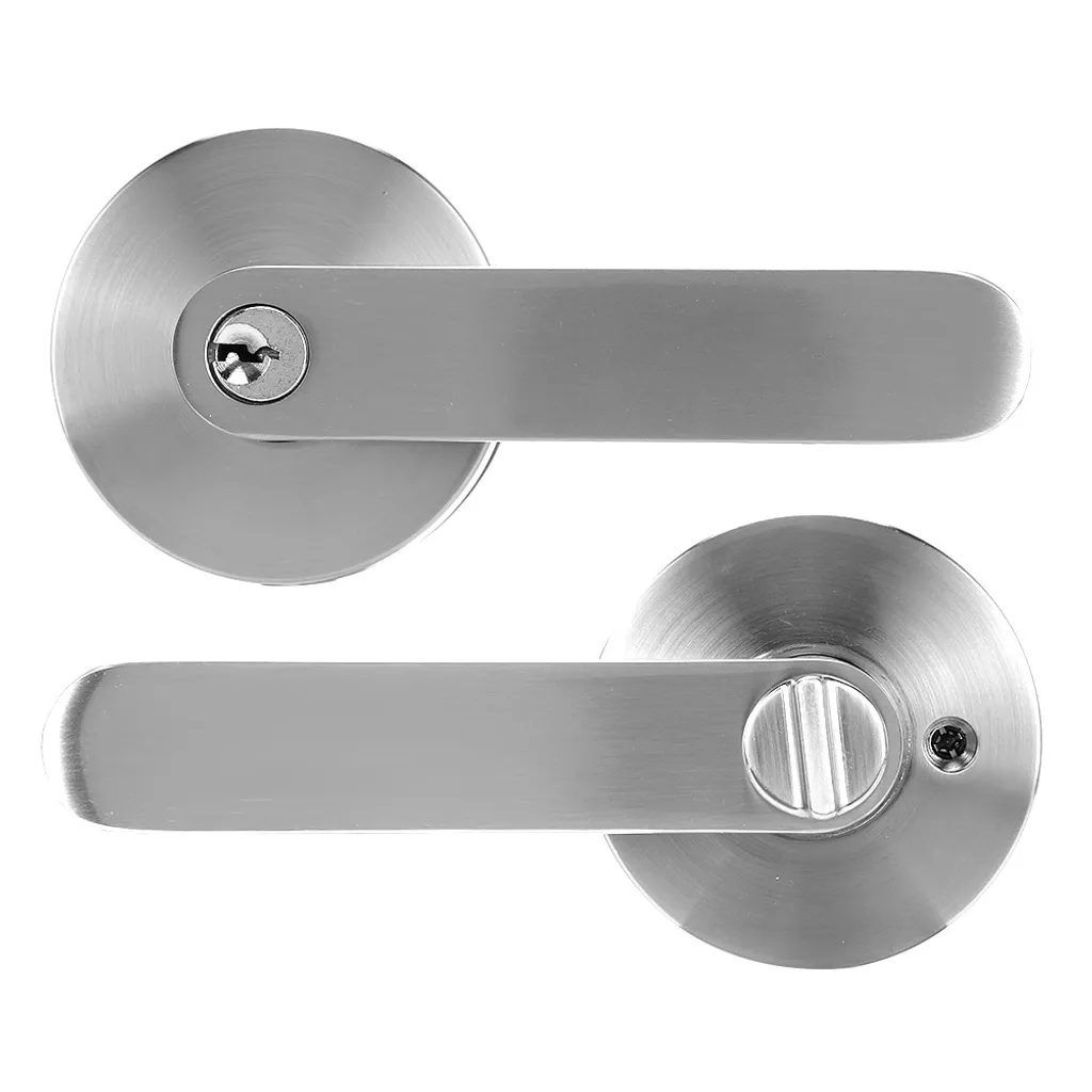Ensemble poignée de porte et serrure de sécurité pour accès intérieur