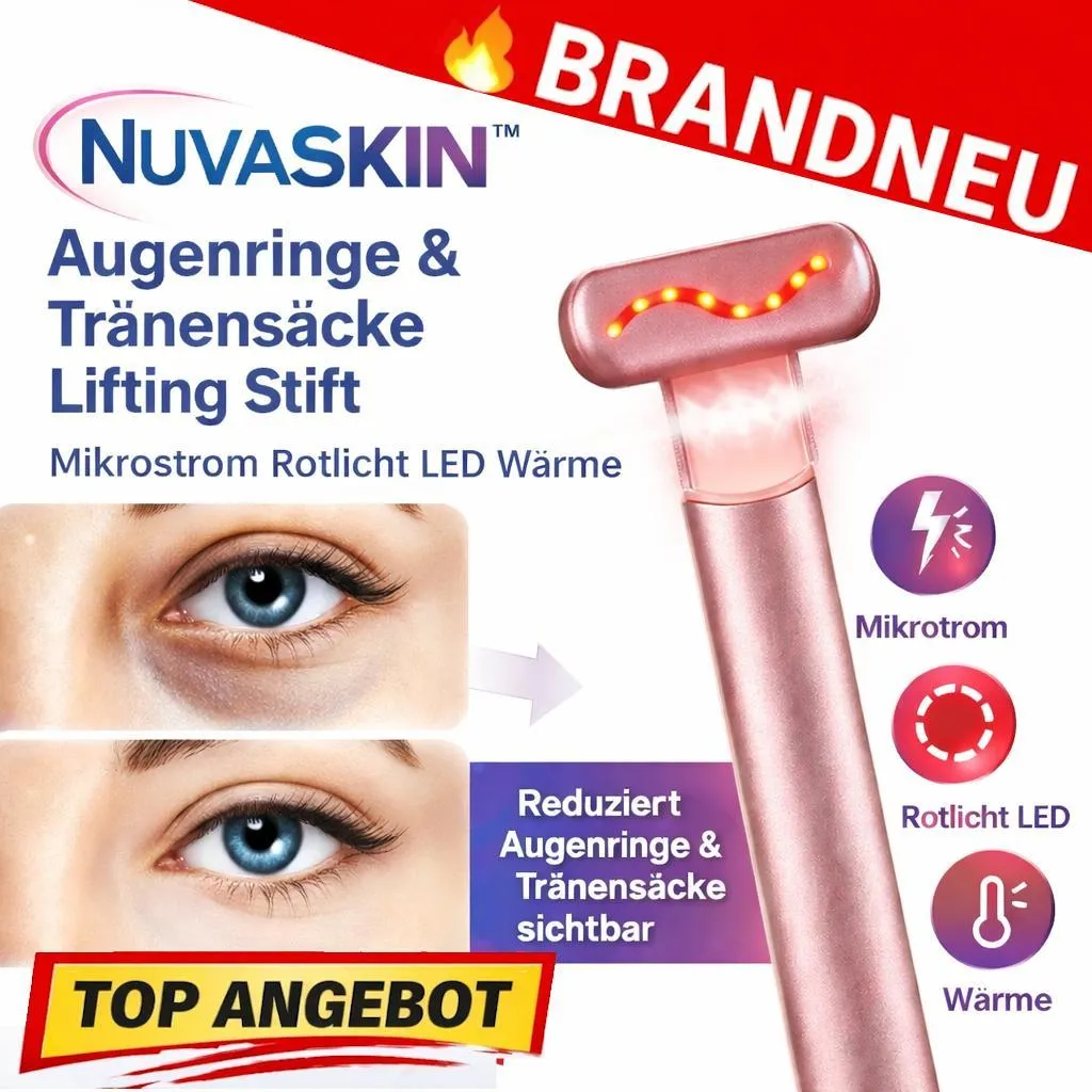 Anti-Cernes et Poches Efficace : Stick Nuvaskin™ Micro-courant Rose