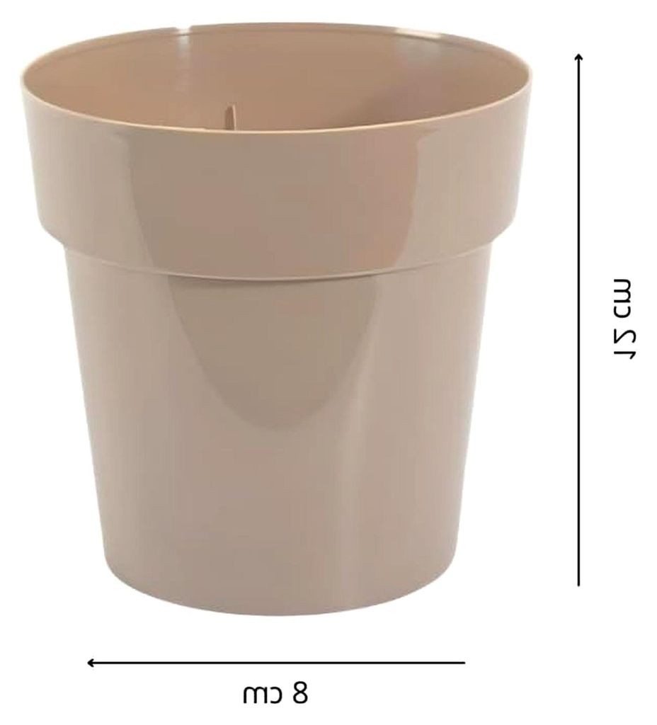 .- Kleiner Blumentopf aus Kunststoff - 12 cm Durchmesser, leicht und widerstandsfähig, ideal für Sämlinge, Stecklinge und Zimmerpflanzen - zufä...