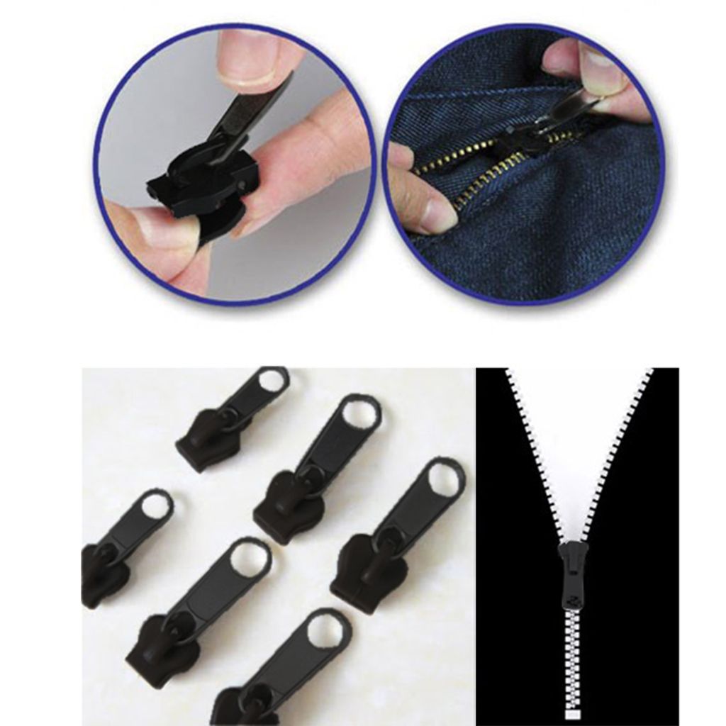 12 Stück ZipperFix Easy Reparatur Set Zipper Reißverschluss
