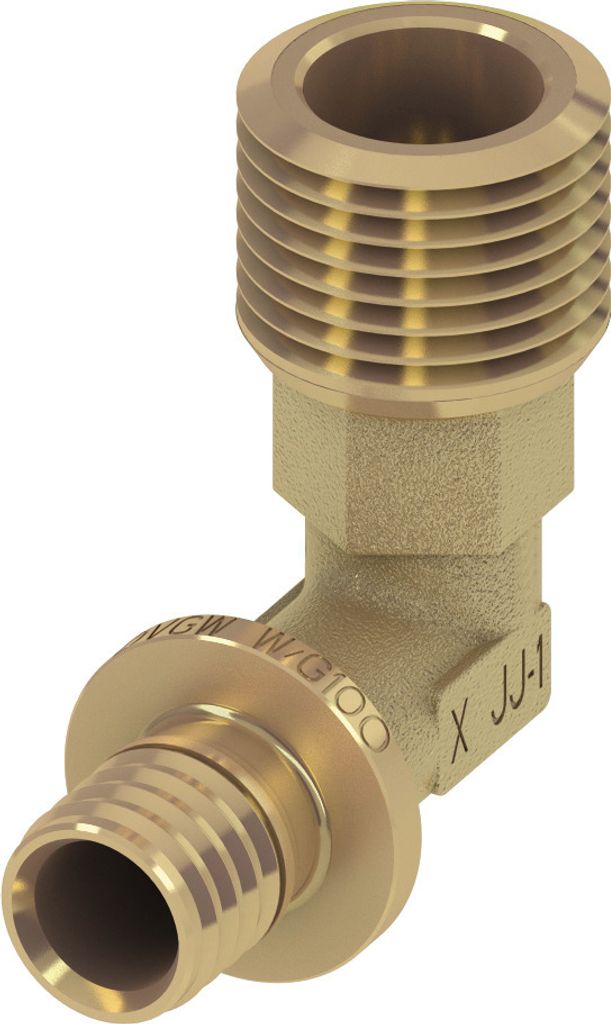 TECEflex Winkelübergangsnippel Standard Messing 32x1" (Nr. 767532)