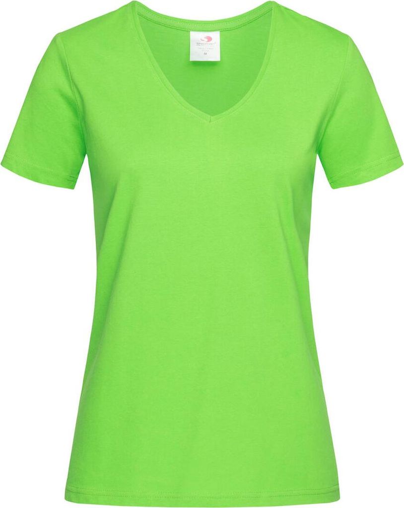 Stedman ST2700 | Classic V-Neck Damen T-Shirt - Farbe: Kiwi Green - Größe: L