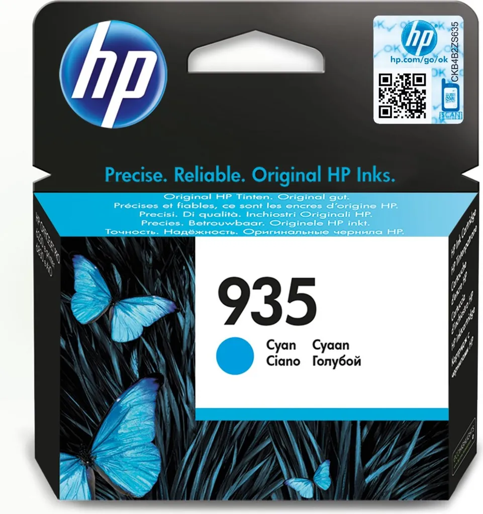 Cartuccia d'Inchiostro HP 935 Ciano Originale | Alta Qualità C2P20AE