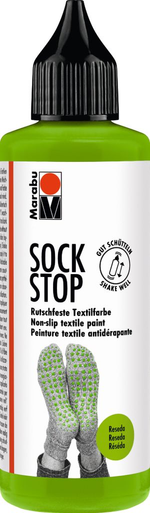 Marabu Textilfarbe Sock Stop 90 ml reseda