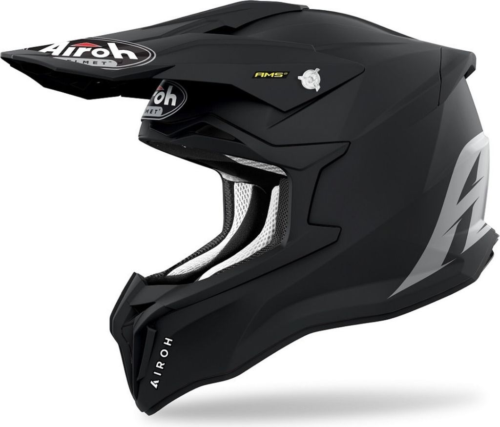Airoh Strycker Color Carbon Motocross Helm, schwarz matt, S (55/56)