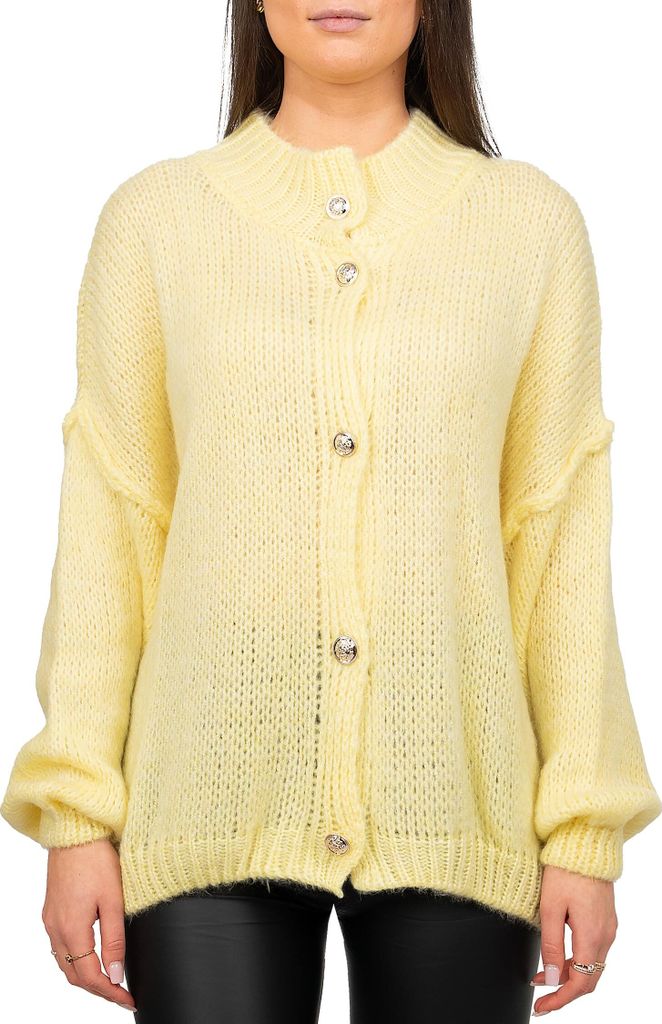 Reichstadt Relaxed Fit Strickjacke Oversized-Look 25RSW068 Yellow One Size