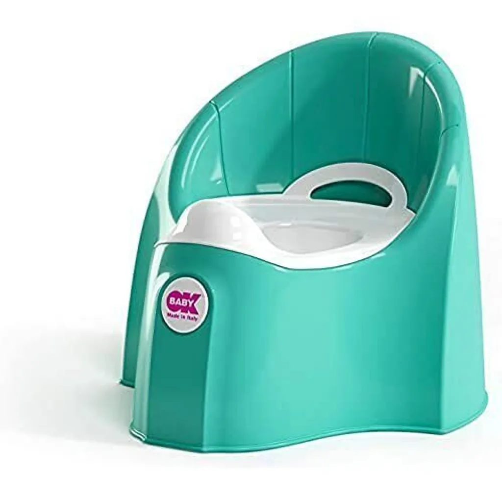 Pot d'Apprentissage Ergonomique Turquoise pour Autonomie Bébé Pasha