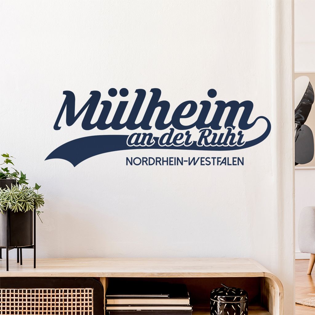 Mülheim Nordrhein-Westfalen Wandtattoo Wandaufkleber Wall Sticker - Dekoration, Küche, Wohnzimmer, Schlafzimmer, Badezimmer