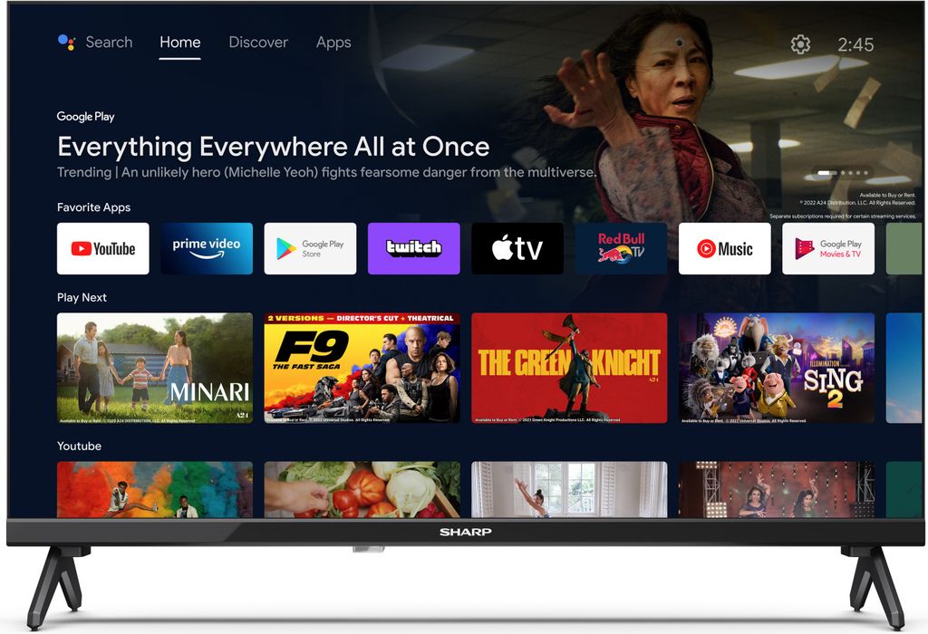 Sharp 24FH7EA HD ready Android TV 60 cm (24") Produktbild 1