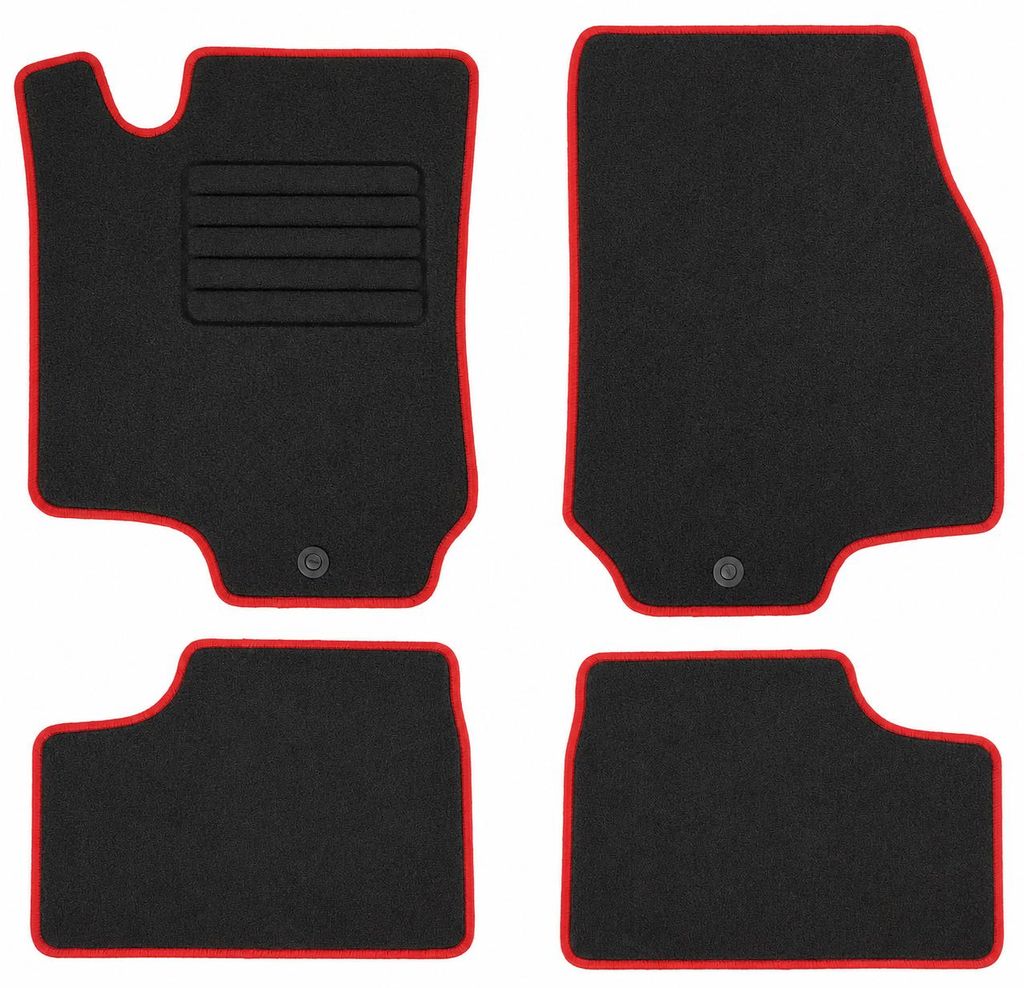 Fußmatten-Set für Opel Astra G, 1998-2005, 4-teilig, Schwarz
