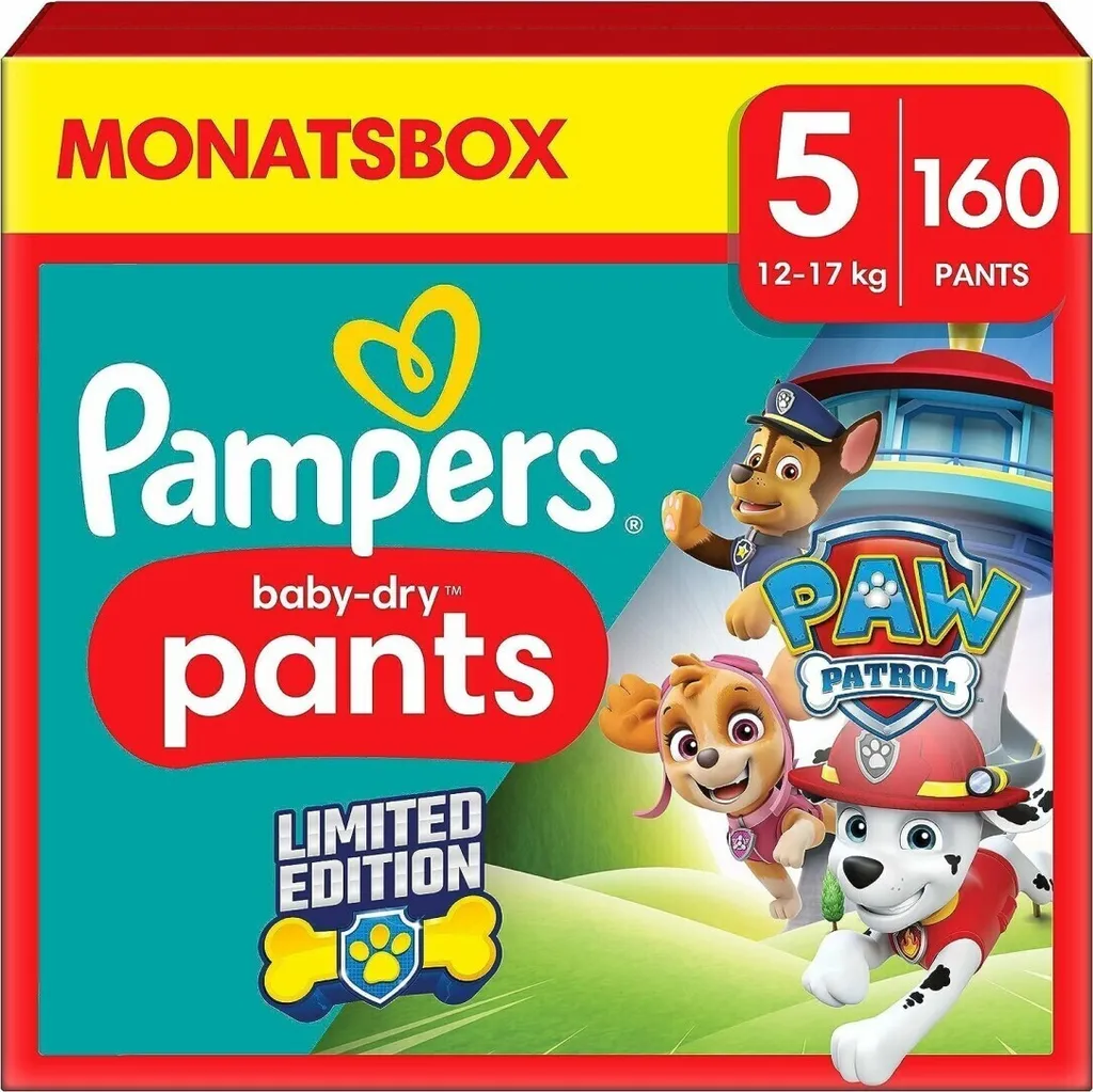 Couches Bébé 12-17kg Pampers Baby-Dry Pants Taille 5 - Sommeil Paisible