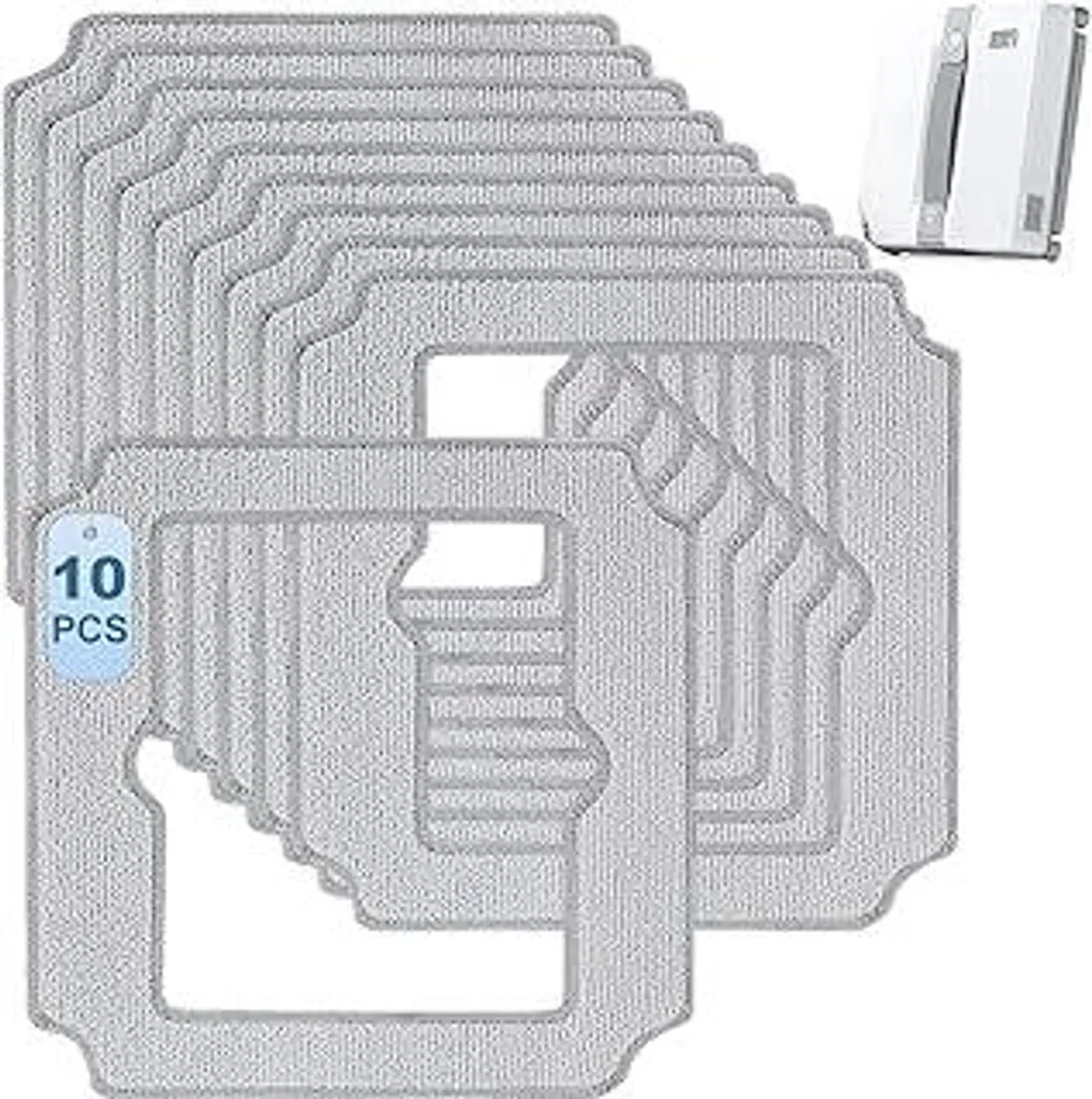 10 pezzi tampone di pulizia per ECOVACS WINBOT W2 PRO / W2 PRO Omni / W2 Omni / W2 / W1 Pro / W1 robot per la pulizia delle finestre, salviette lavabili panno di pulizia robot ricambi per Ecovacs