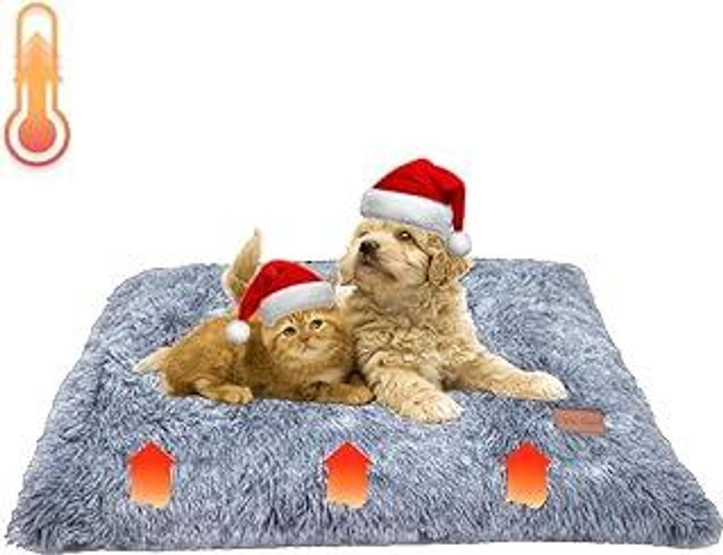 Little Bean Selbstheizende Decke Katze & Hunde,Haustiere Wärmematte Winter ohne Kabel Nicht-elektrische Erwärmung Haustier Matte für Outdoor und...