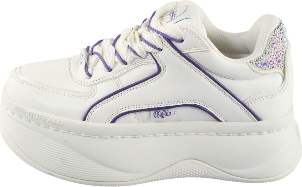 Buffalo Damen Low Sneaker Orcus Luxe Low Top 1636341 Weiß