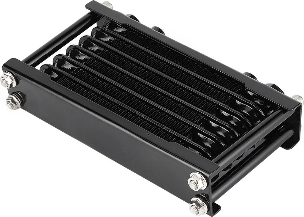 Radiateur d'huile moteur noir universel pour Monkey et Dirt Bike 100-250CC