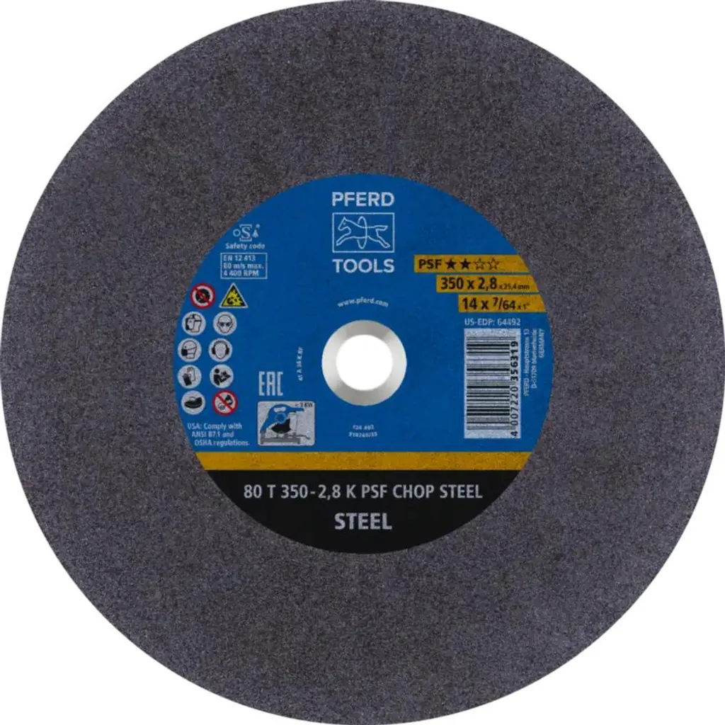 Disco da Taglio PFERD 350x2,8 mm A36K - Taglio Metallo Professionale