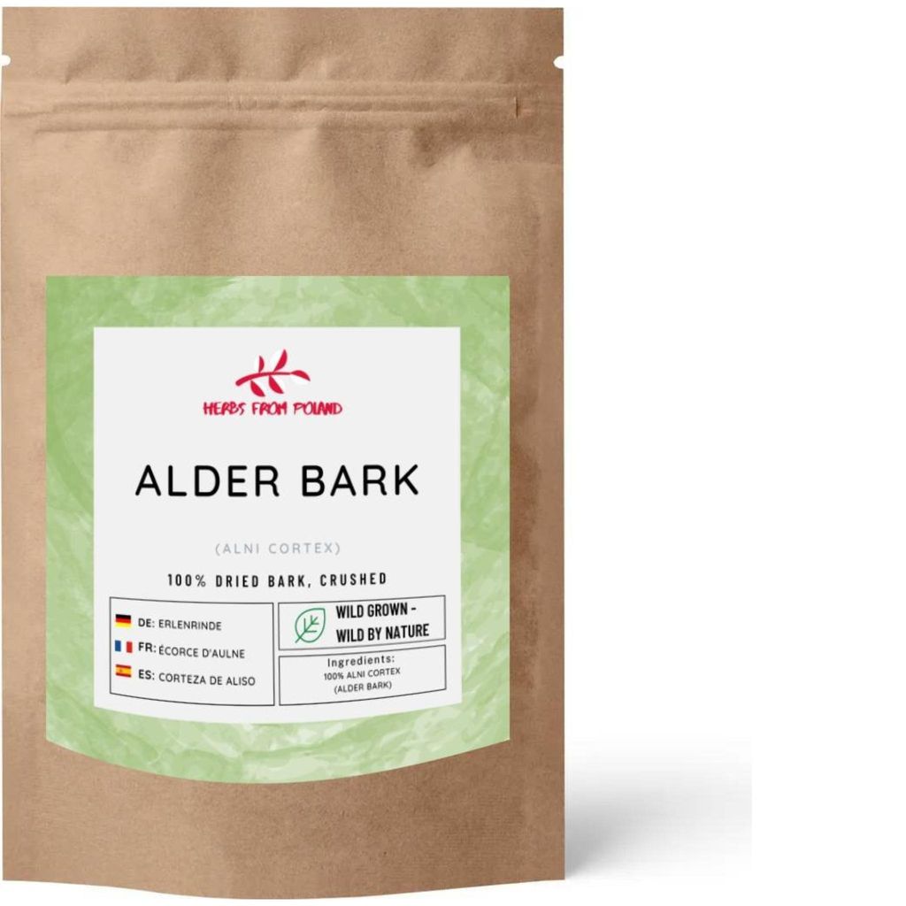Herbs from Poland Erlenrinde – Adstringierend, Entzündungshemmend, Unterstützt Haut & Schleimhäute, 100% Natürlich – 500g
