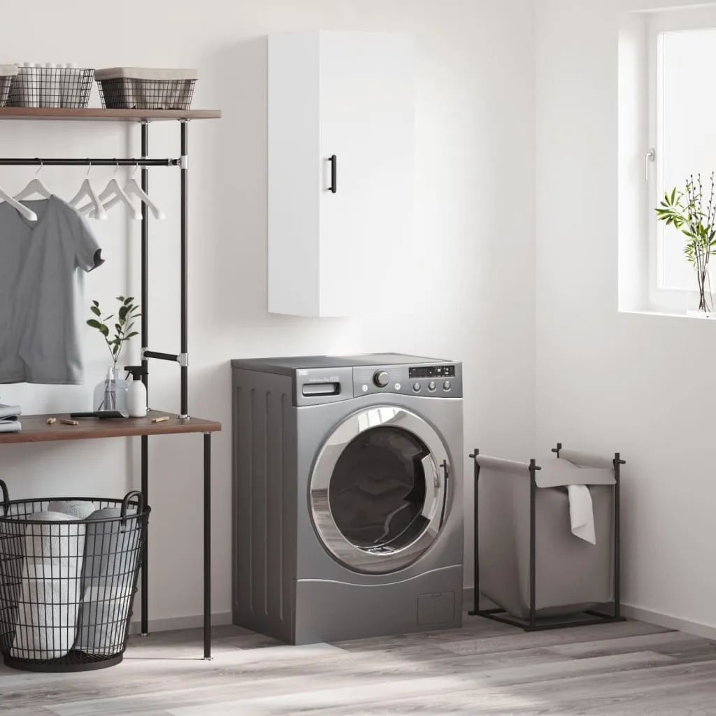 vidaXL Armadio a Muro Bianco 34,5x34x90 cm | Pensile Salvaspazio Casa - 1