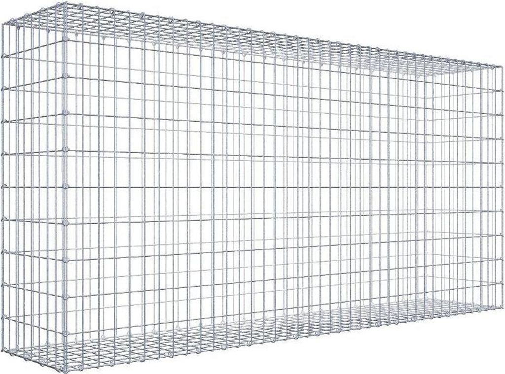 Gabione 200 cm x 100 cm x 40 cm (L x H x T), Maschenweite 5 cm x 10 cm, C-Ring