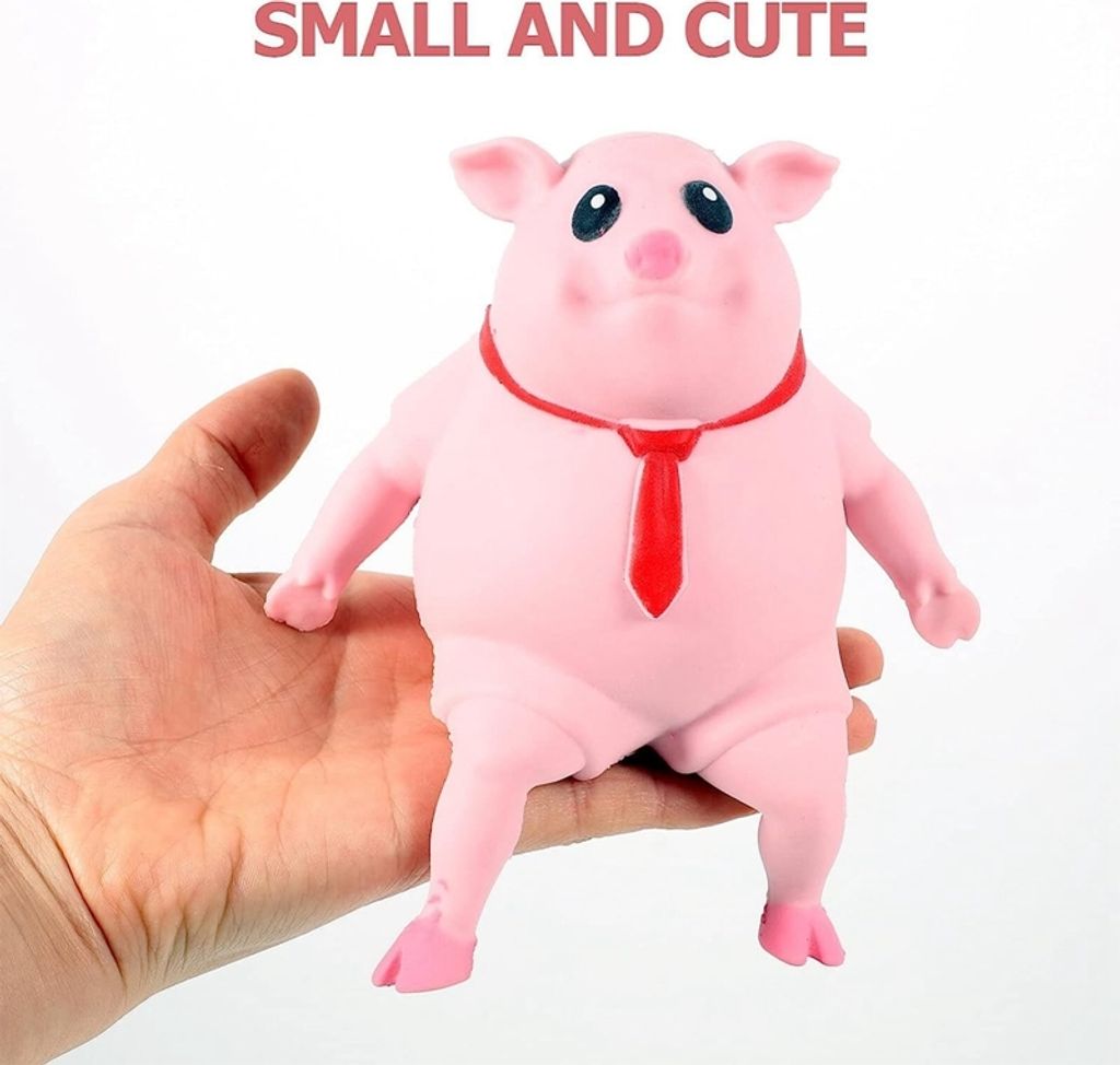Squishy hračka proti stresu Pig Pink Pig, Kawaii Squishies Obrázek produktu 3