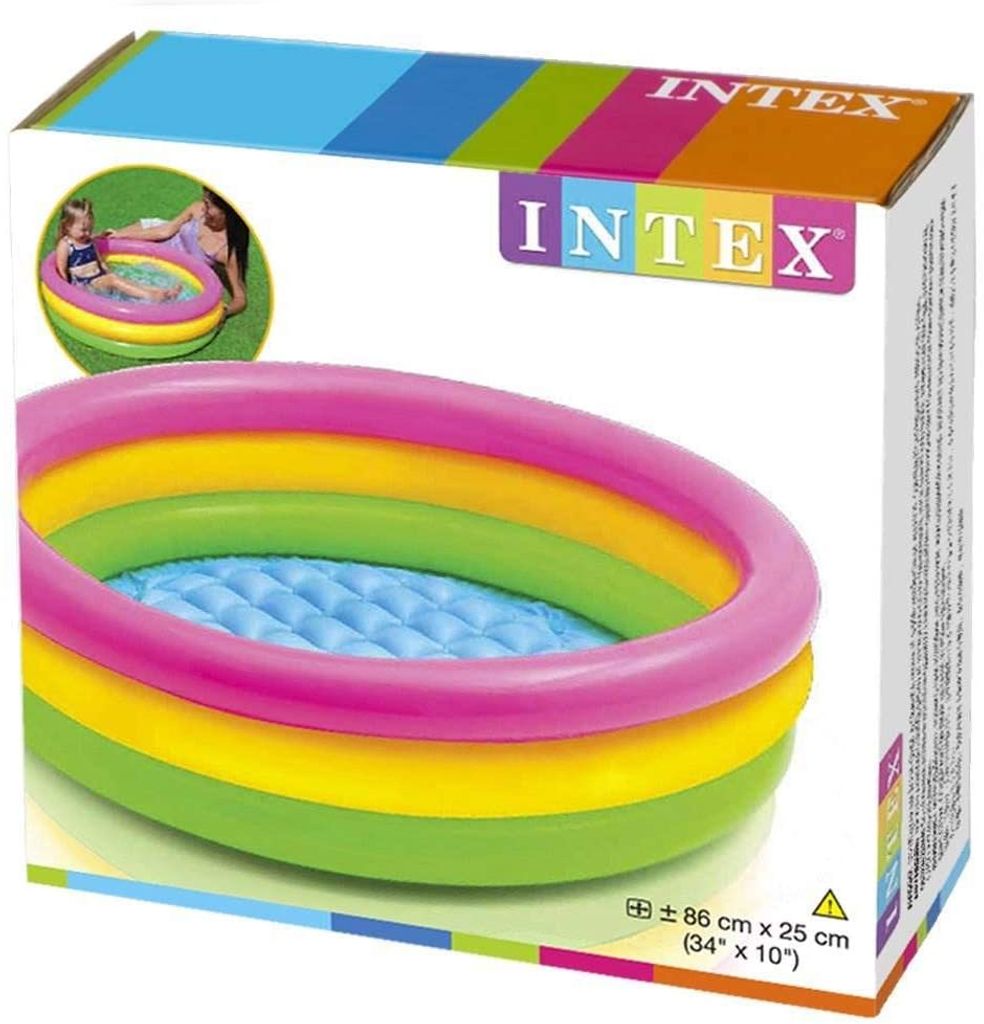 Planschbecken für Kinder INTEX Play Box Pool Cars 85x85x23cm 