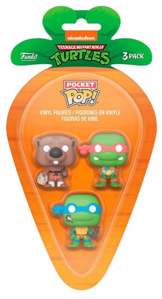 Ninja Turtles Pocket POP Figuren Set: Splinter, Leonardo, Raphael