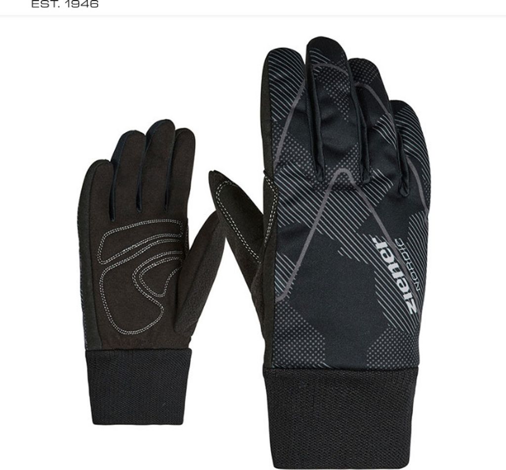 ZIENER UNICO Junior glove crosscountry 247 gray ink camo L