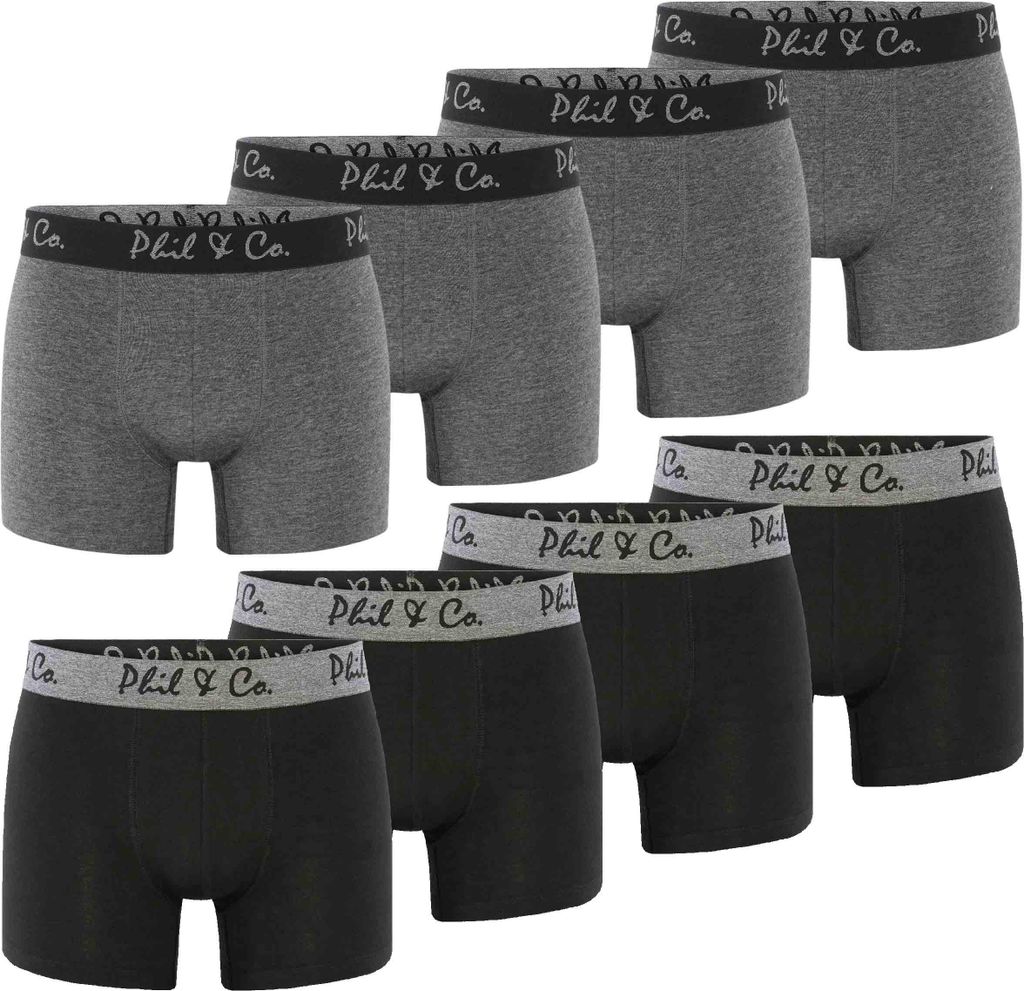 8-Pack Retropants (Schwarz/Anthrazit) Größe XXL Produktbild 