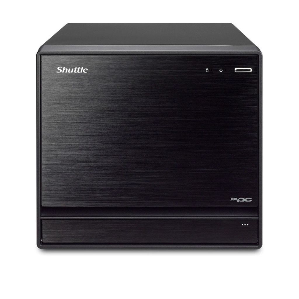 Shuttle Shuttle SH570R8 Schwarzer XPC Slim Cube PC Barebone, 13L-Größe, LGA1200, 4x DDR4, DIMM, Wi-Fi 5, 500 W