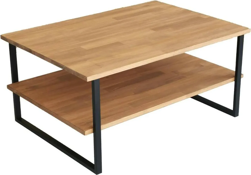 Petite Table Basse Chêne Brun 85x60 cm Aprica pour Salon et Détente