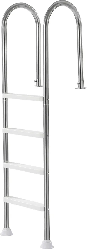 Escalier de piscine 4 marches en acier inoxydable charge 120 kg