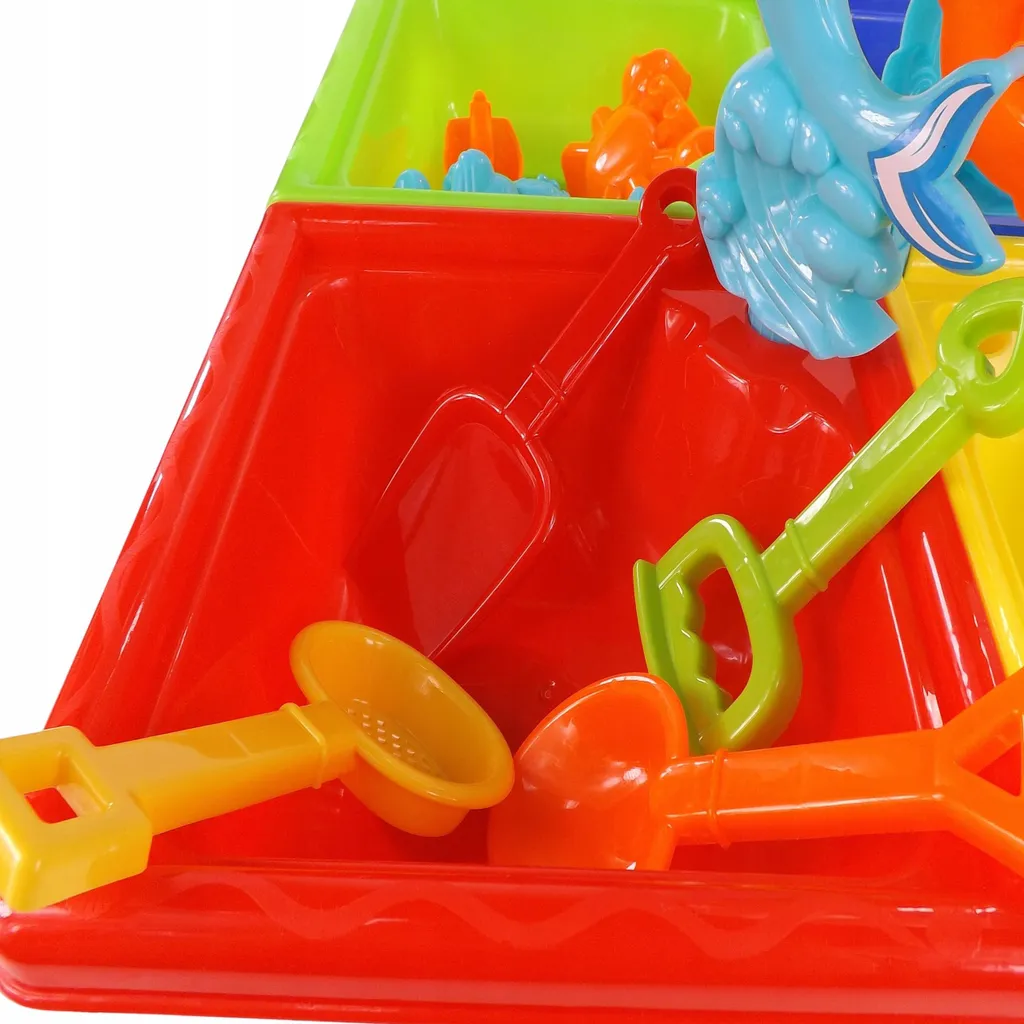 Occupez vos enfants avec la Table sable et eau Dauphin 25 pièces