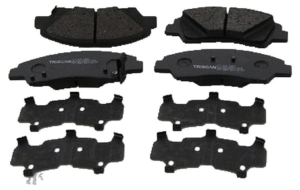 Bremsbelagsatz Scheiben 16 mm mit Verschleißwarnkontakt TRISCAN für HYUNDAI i10