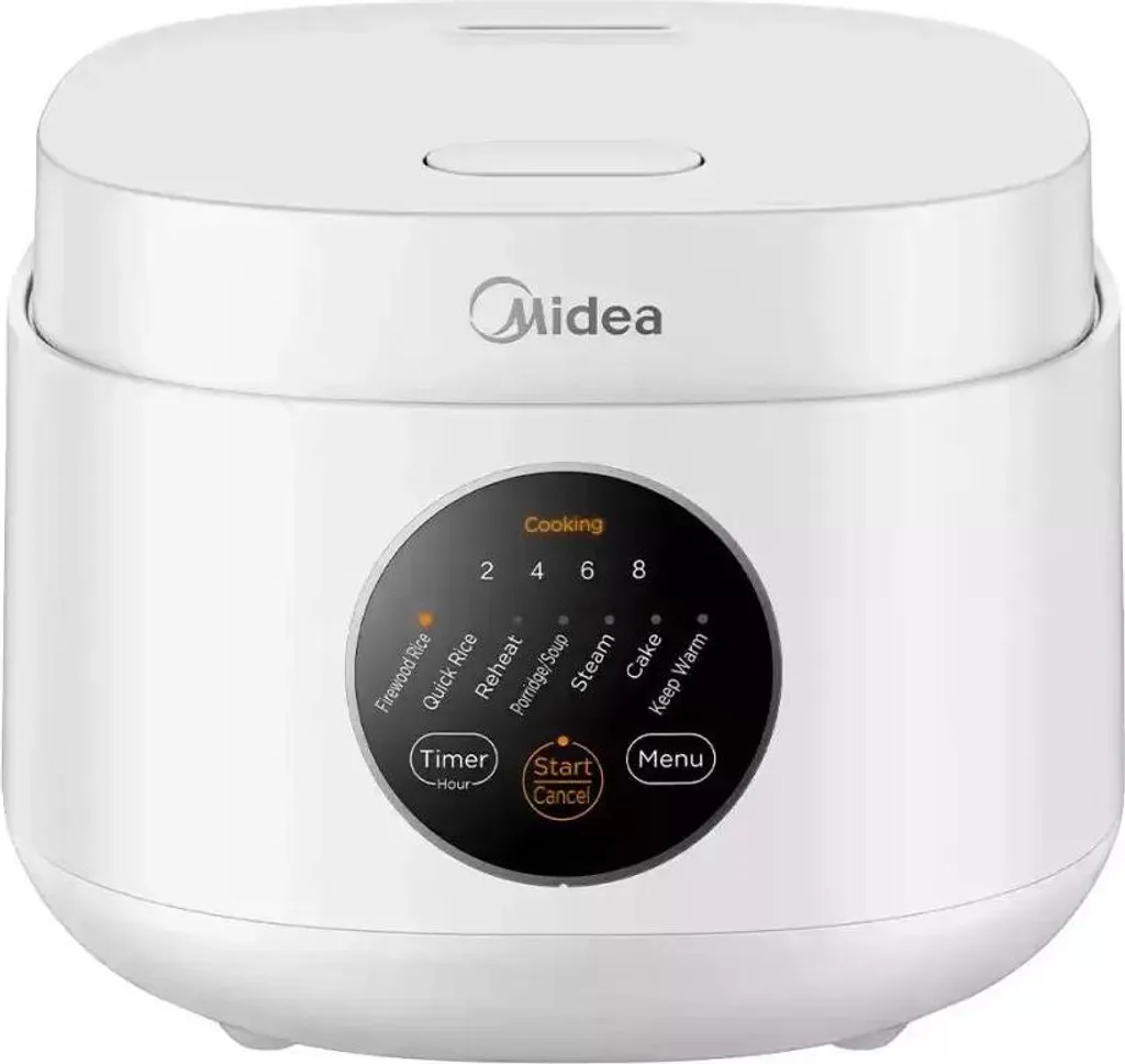 Midea MRD3020TBDW Rice Cooker avec Cuve Antiadhésive et Mode Vapeur