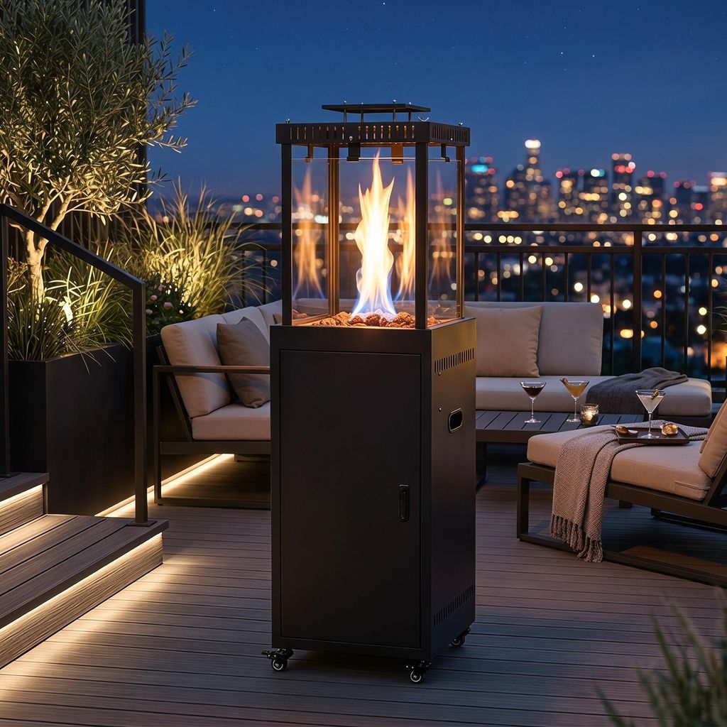 11 kW rauchfreier Propan Gas‑Terrassenheizer mit Produktbild 