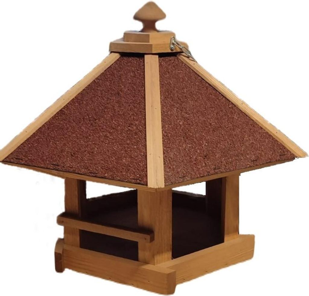 Vogelhaus Pavillon mit stabiler Kette zum Aufhängen 45 x 45 x 40 cm